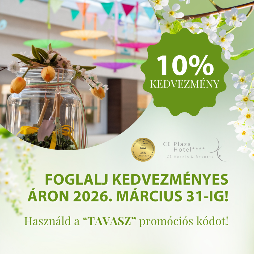 10 % KEDVEZMÉNY MÁRCIUS 31-IG!