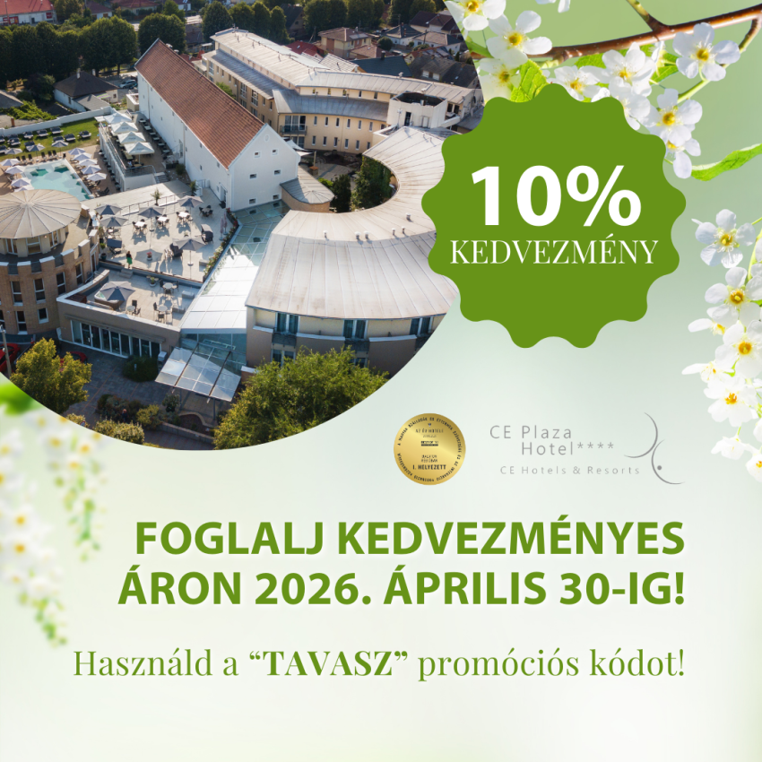 10 % KEDVEZMÉNY ÁPRILIS 30-IG!