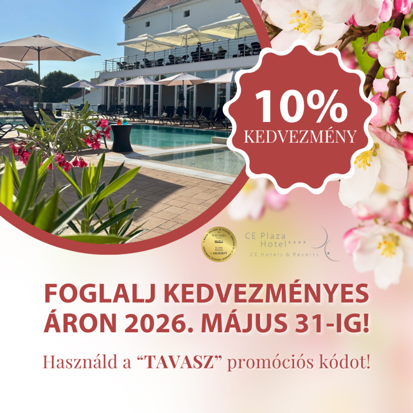 10 % KEDVEZMÉNY MÁJUS 31-IG!